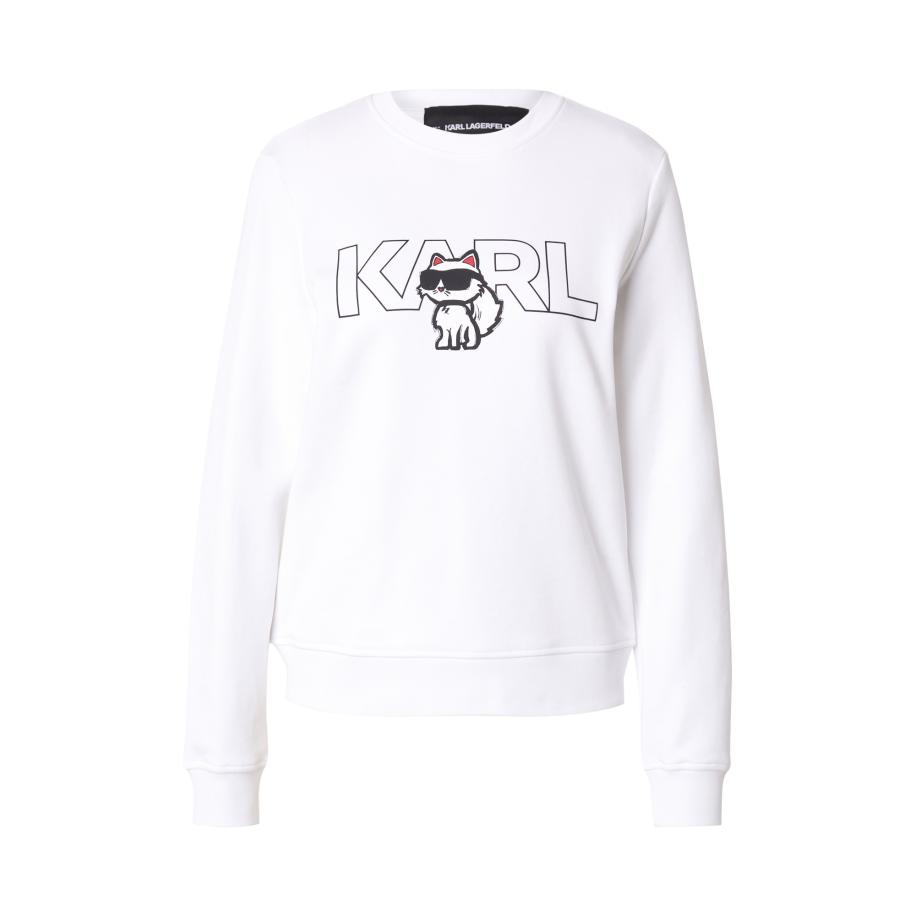 Karl Lagerfeld Karl Lagerfeld Sweatshirt framboos / zwart / wit -