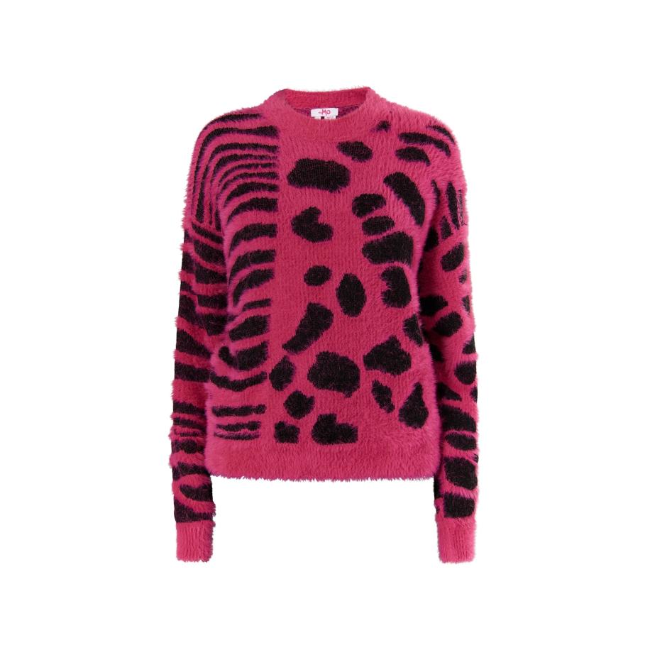 MYMO MYMO Trui Biany donkerroze / zwart -