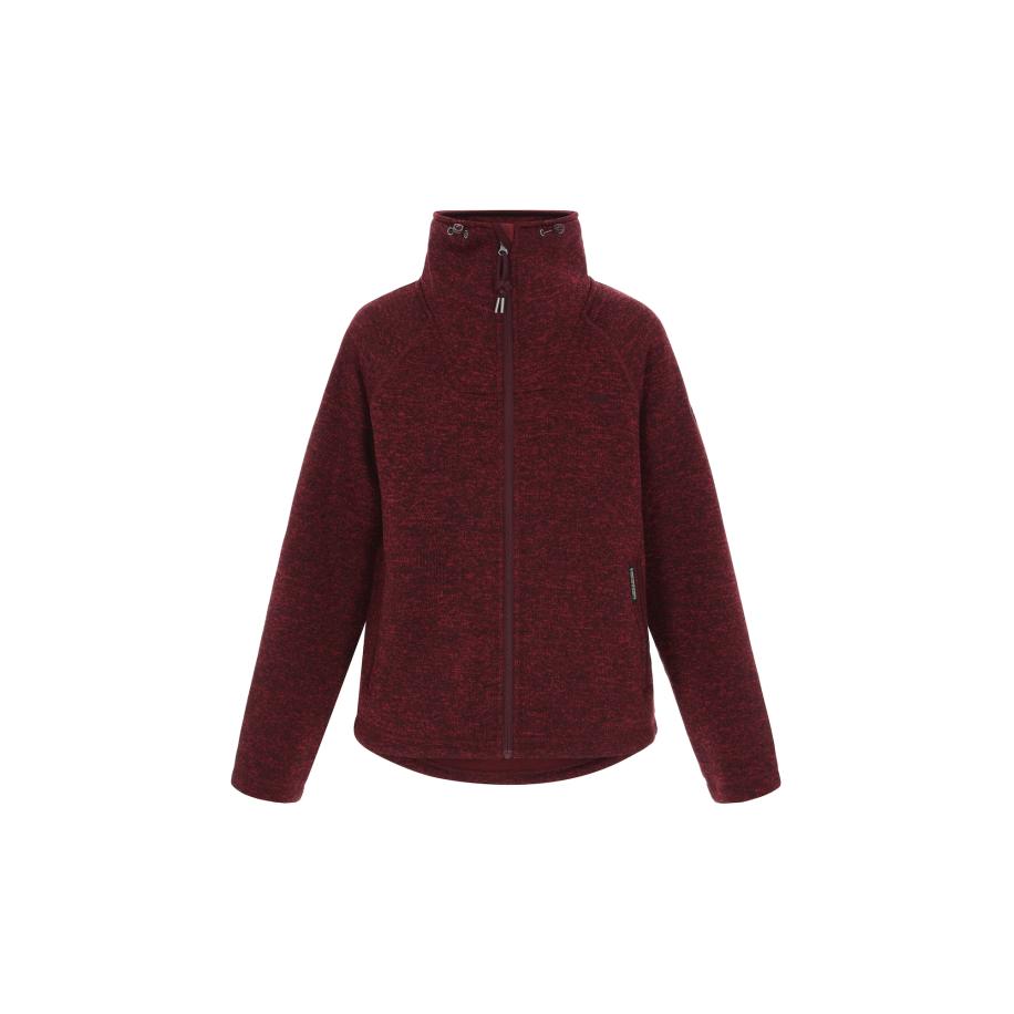 Schmuddelwedda Schmuddelwedda Fleece jas bourgogne -