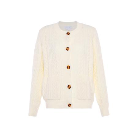 BLONDA BLONDA Gebreid vest wolwit