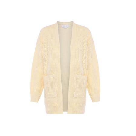 BLONDA BLONDA Gebreid vest pasteelgeel