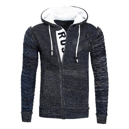 Rusty Neal Rusty Neal Gebreid vest marine / wit