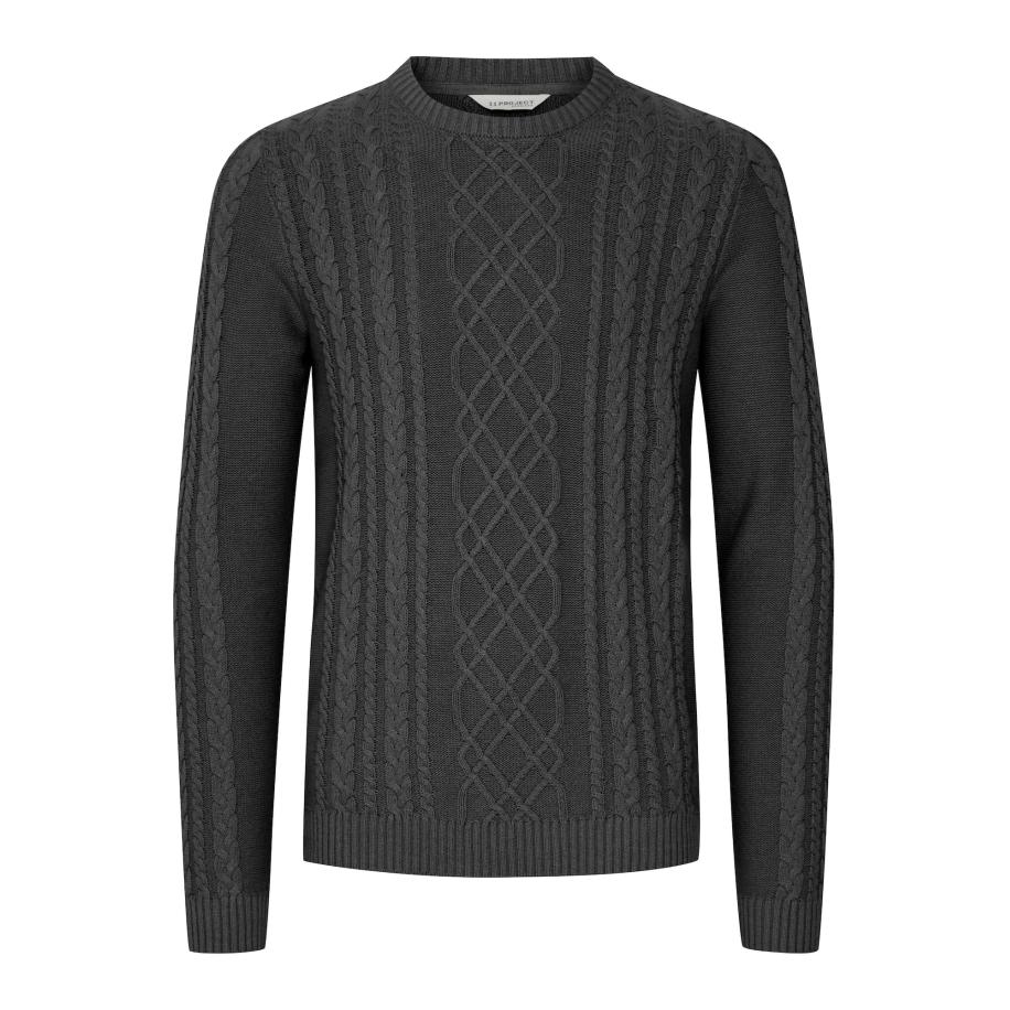 11 Project 11 Project Trui Prjamal donkergrijs -