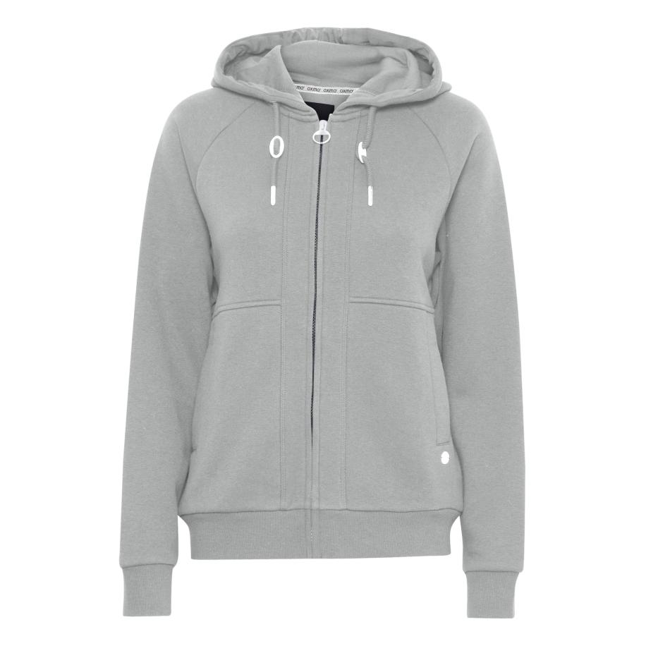 Oxmo Oxmo Sweatvest Andie rookgrijs -