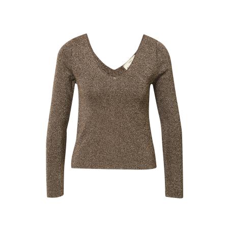 A LOT LESS A LOT LESS Trui Nina donkerbruin / goud