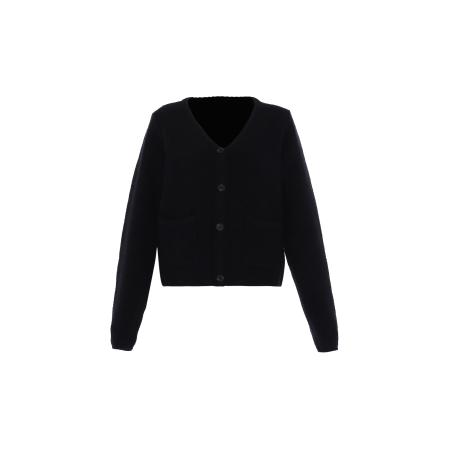 Faina faina Gebreid vest zwart