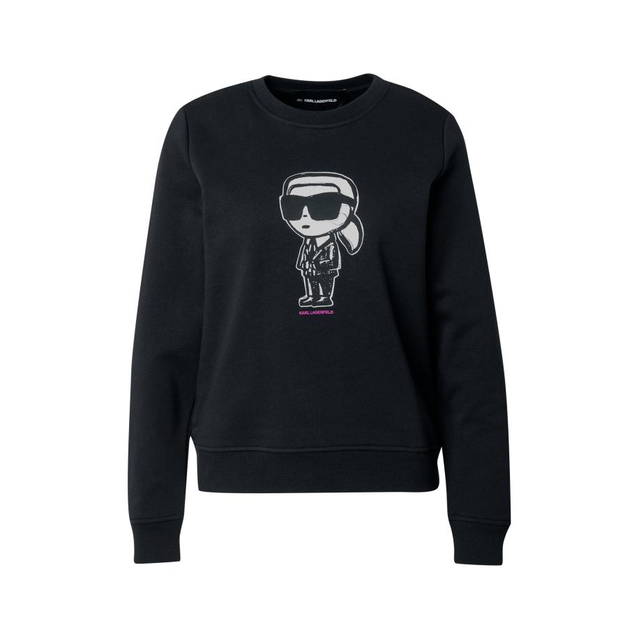Karl Lagerfeld Karl Lagerfeld Sweatshirt IKON zwart / wit -