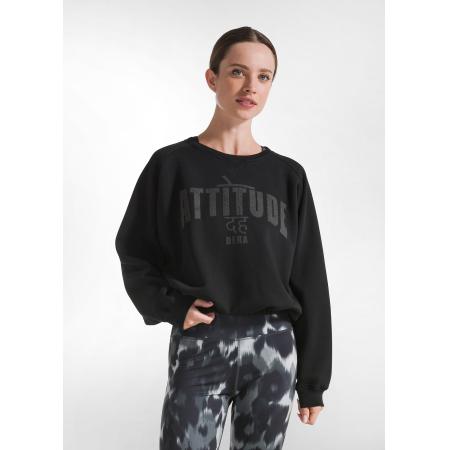 Deha DEHA Sweatshirt antraciet / zwart