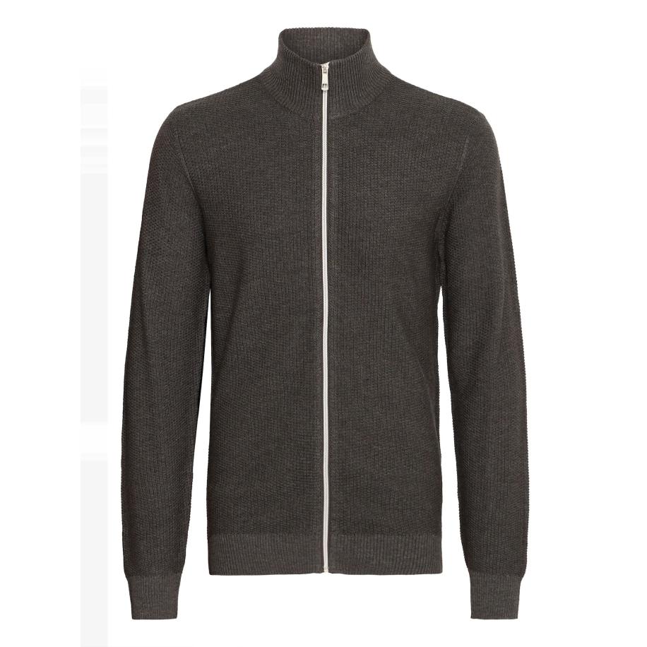 Blend BLEND Gebreid vest Mgomaz aardetinten Zwart