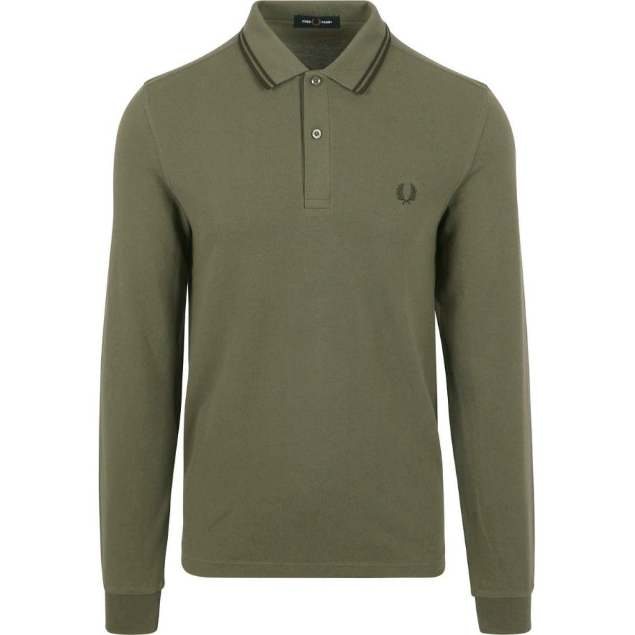 Fred Perry Longsleeve Polo Groen W49 Groen