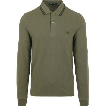 Fred Perry Longsleeve Polo Groen W49