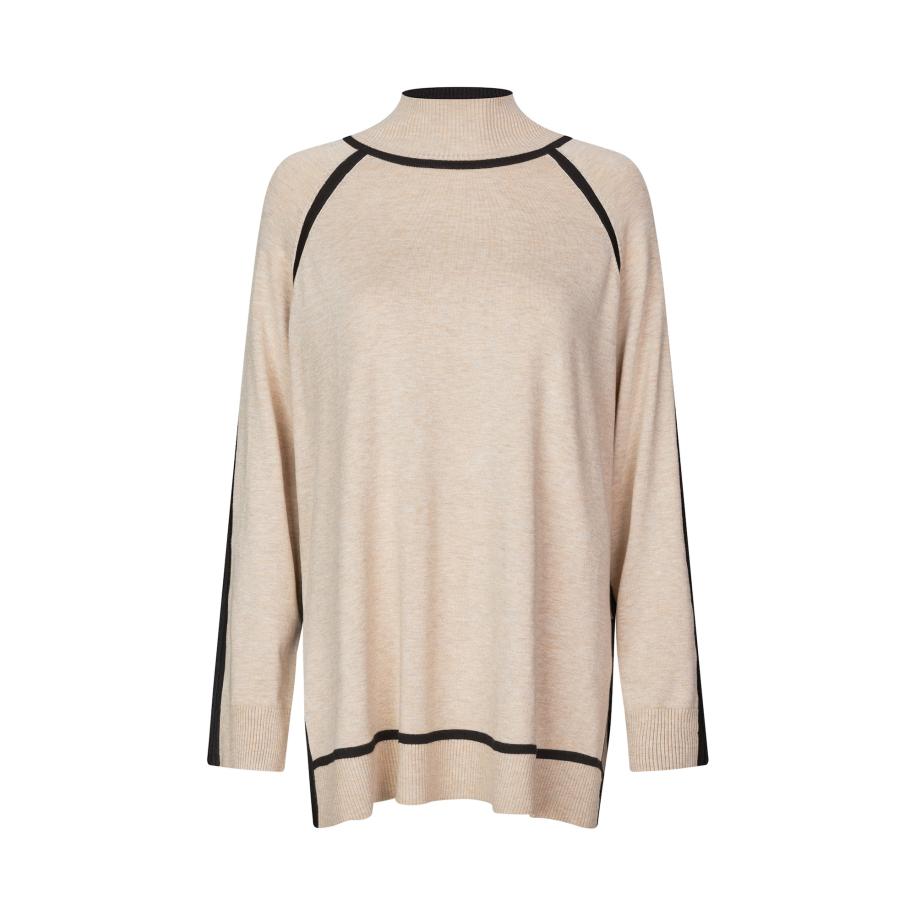 Masai Masai Trui Freyane lichtbeige / zwart -