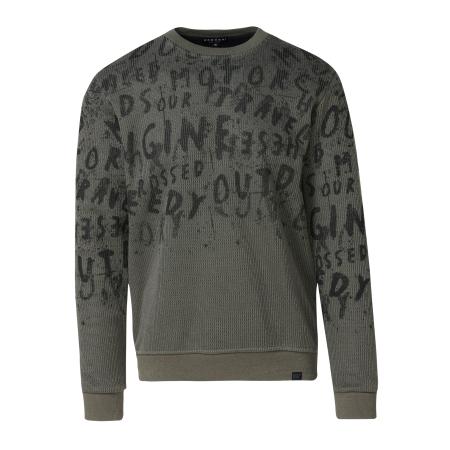 KOROSHI Trui kaki / zwart