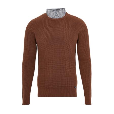 Threadbare Threadbare Trui Alexander bruin / grijs / wit