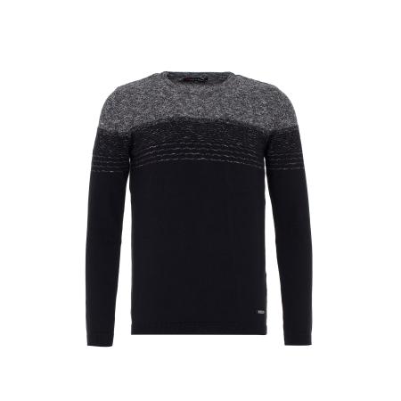 Cipo & Baxx CIPO & BAXX Trui grijs gemêleerd / zwart