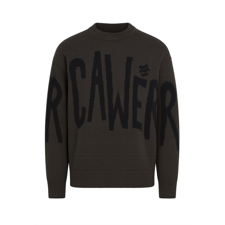 ROCAWEAR Trui kaki / zwart Groen