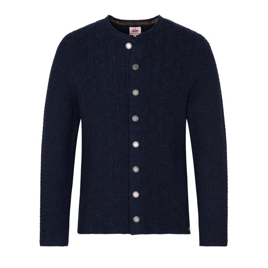 Spieth & Wensky SPIETH & WENSKY Gebreid vest Gent donkerblauw -