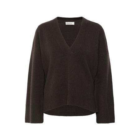 My Essential Wardrobe My Essential Wardrobe Trui HuxiMW donkerbruin