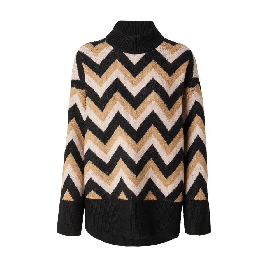 Only ONLY Trui ONLTRINE lichtbruin / zwart / wit -