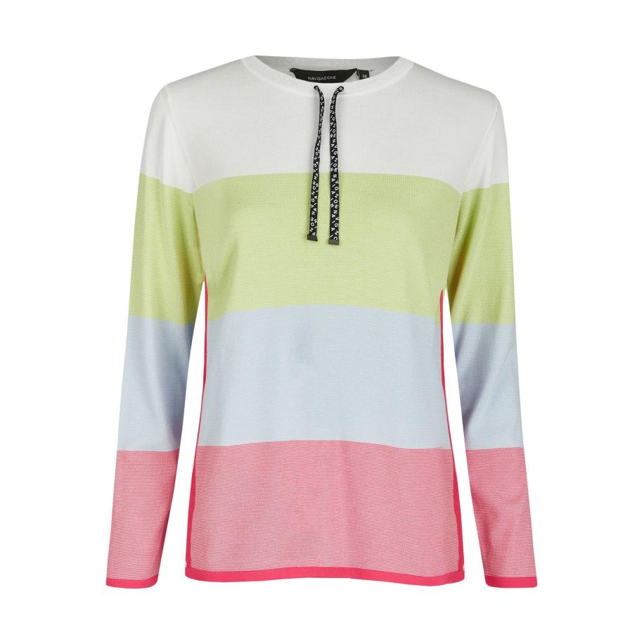 Navigazione Trui lichtblauw / lichtgroen / pink / wit Multicolor