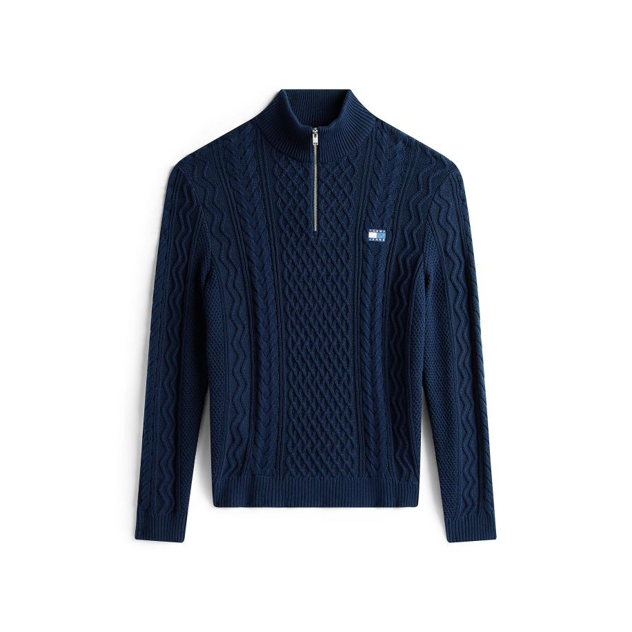 Tommy Jeans Tommy Jeans Trui navy / wit -