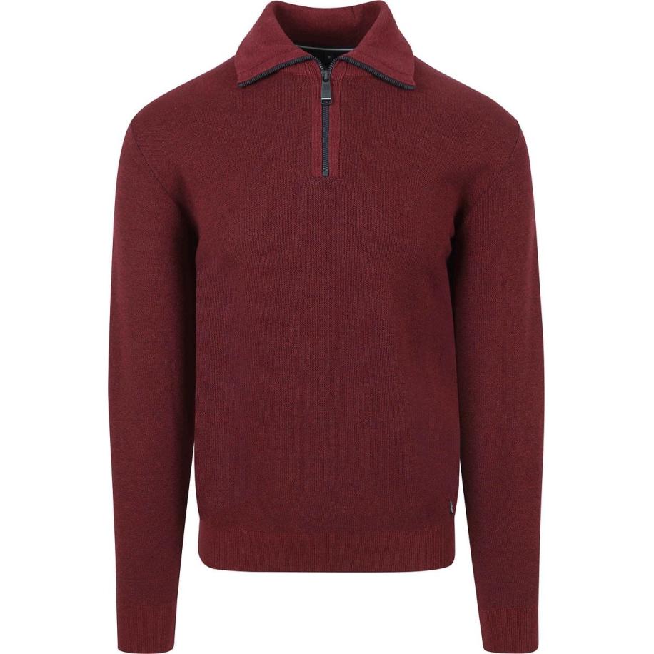 Casa Moda Halfzip Trui Bordeaux Rood