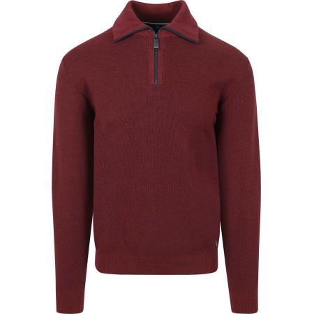 Casa Moda Halfzip Trui Bordeaux