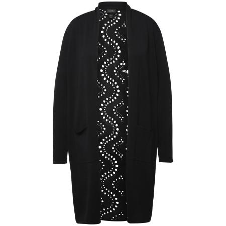 Ulla Popken Ulla Popken Gebreid vest zwart