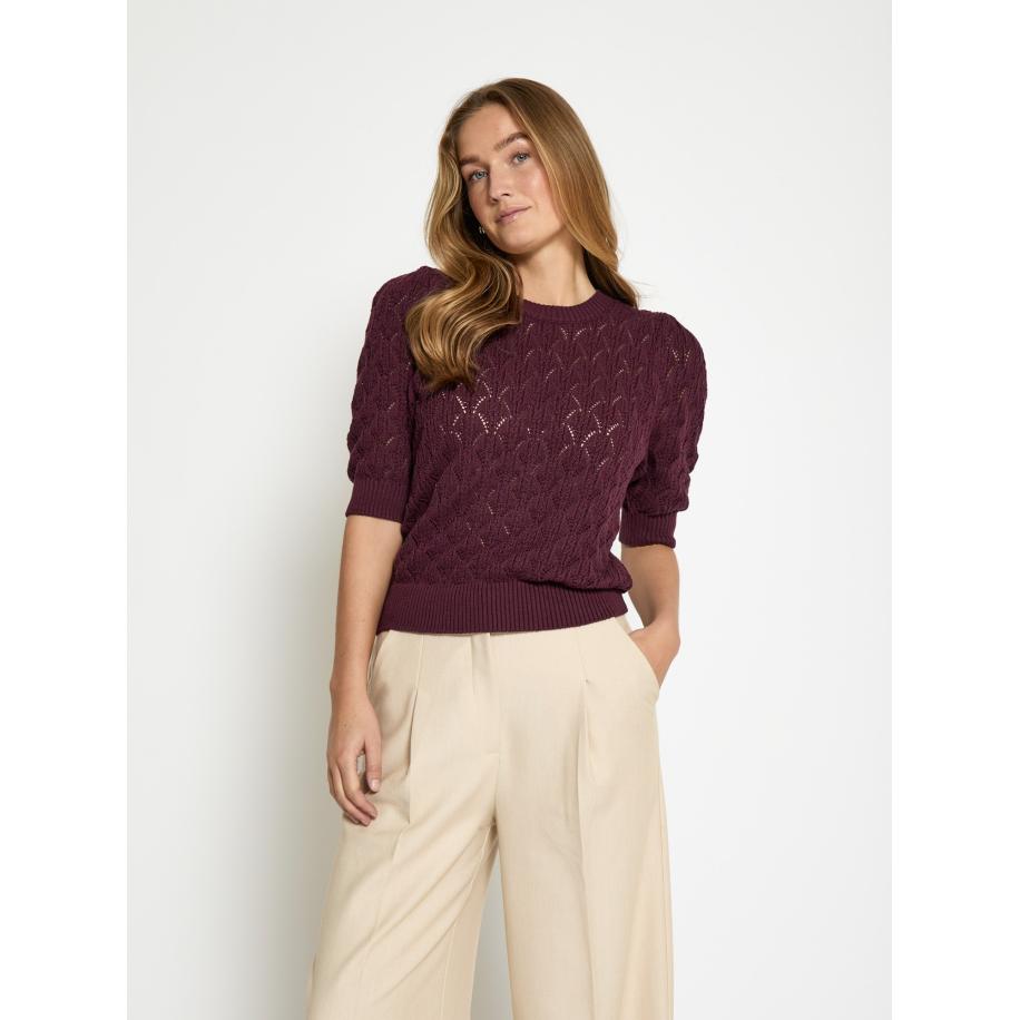 Minus minus Trui Lamina cyclaam -