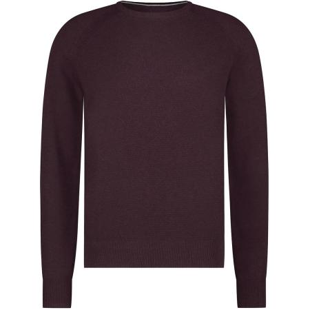 State Of Art Trui Structure Contrast Bordeaux