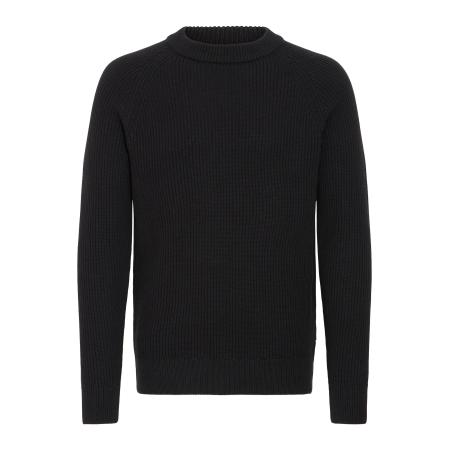 Casual Friday Casual Friday Trui CFKRISTIAN raglan rib crew neck knit zwart