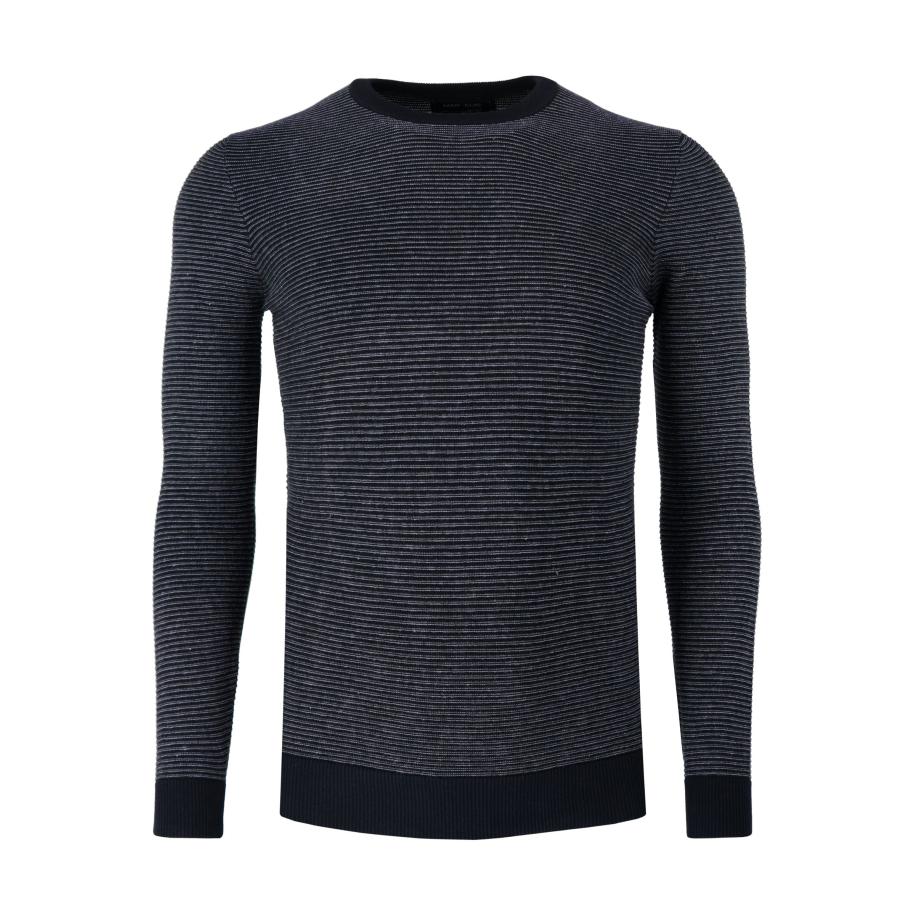 Marvelis Casual Trui ronde hals Hemel, Effen Blauw