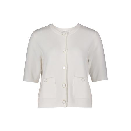 Betty & Co Betty & Co Gebreid vest crème