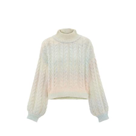 Sookie Sookie Trui sand / pastelblauw / perzik