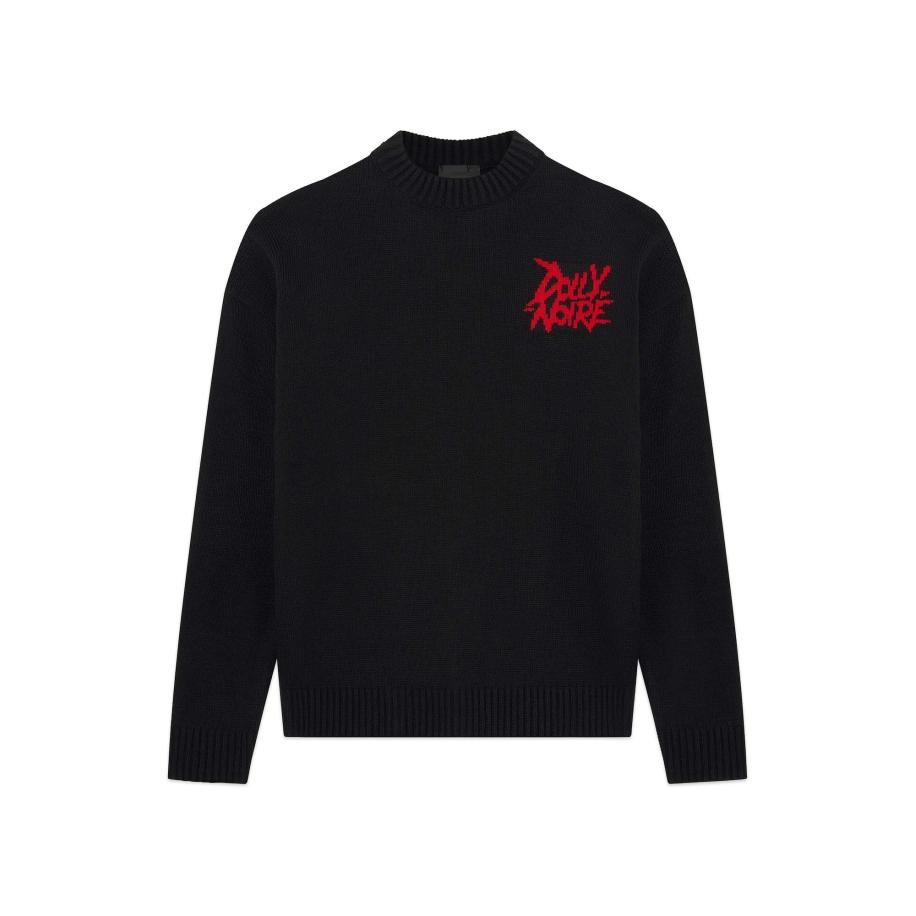 Dolly noire DOLLY NOIRE Trui Cù-Sìth zwart -