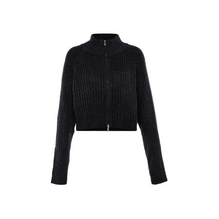 Libbi Libbi Gebreid vest zwart