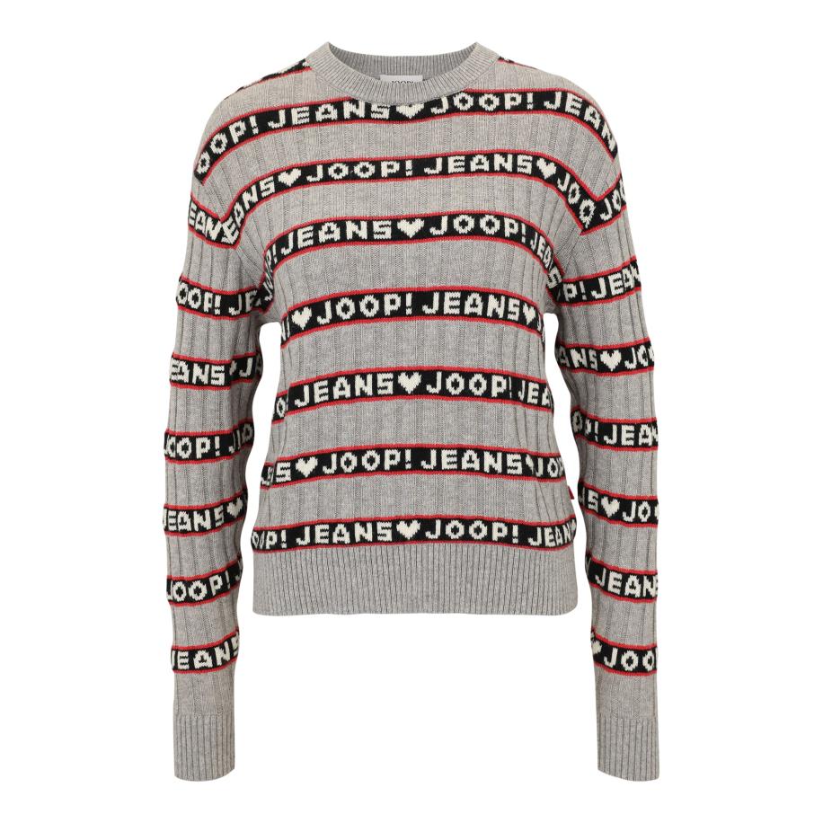 JOOP! Jeans JOOP! Jeans Trui Karen crème / grijs / rood / zwart -