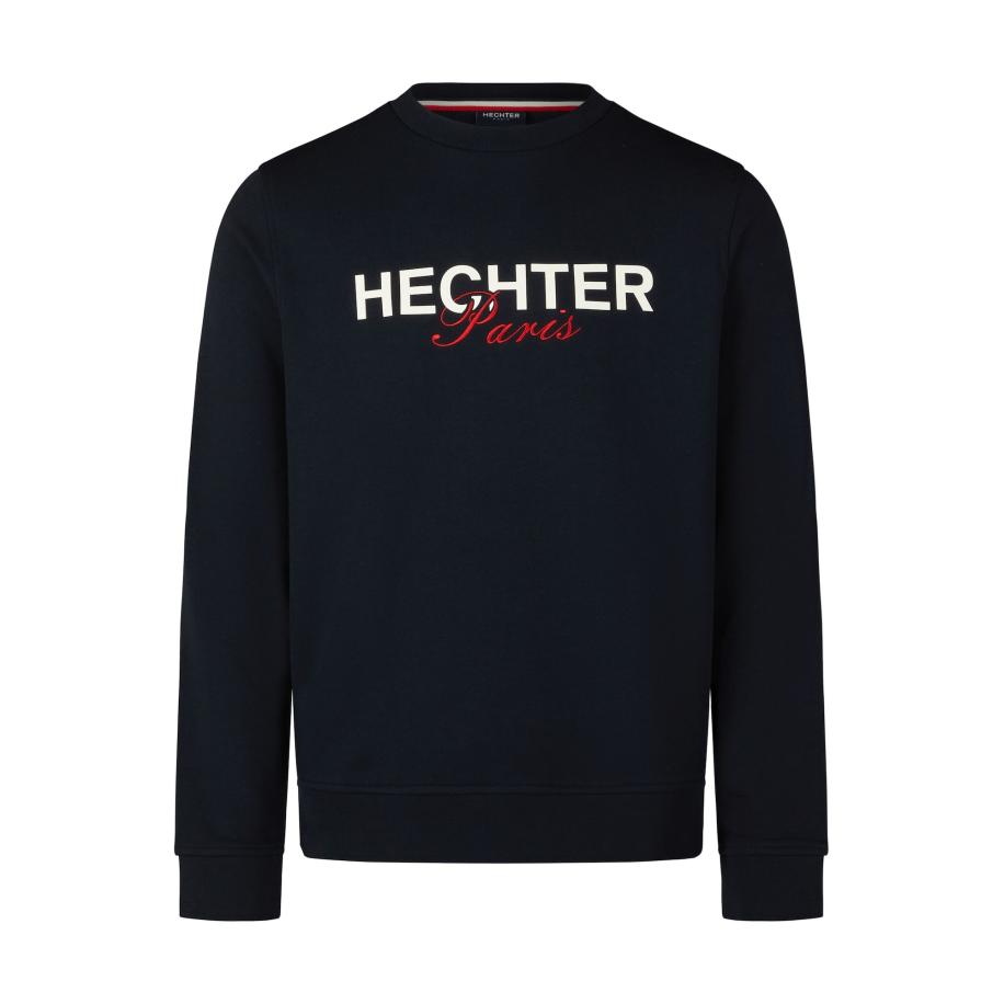 HECHTER PARIS HECHTER PARIS Sweatshirt donkerblauw / rood / wit -