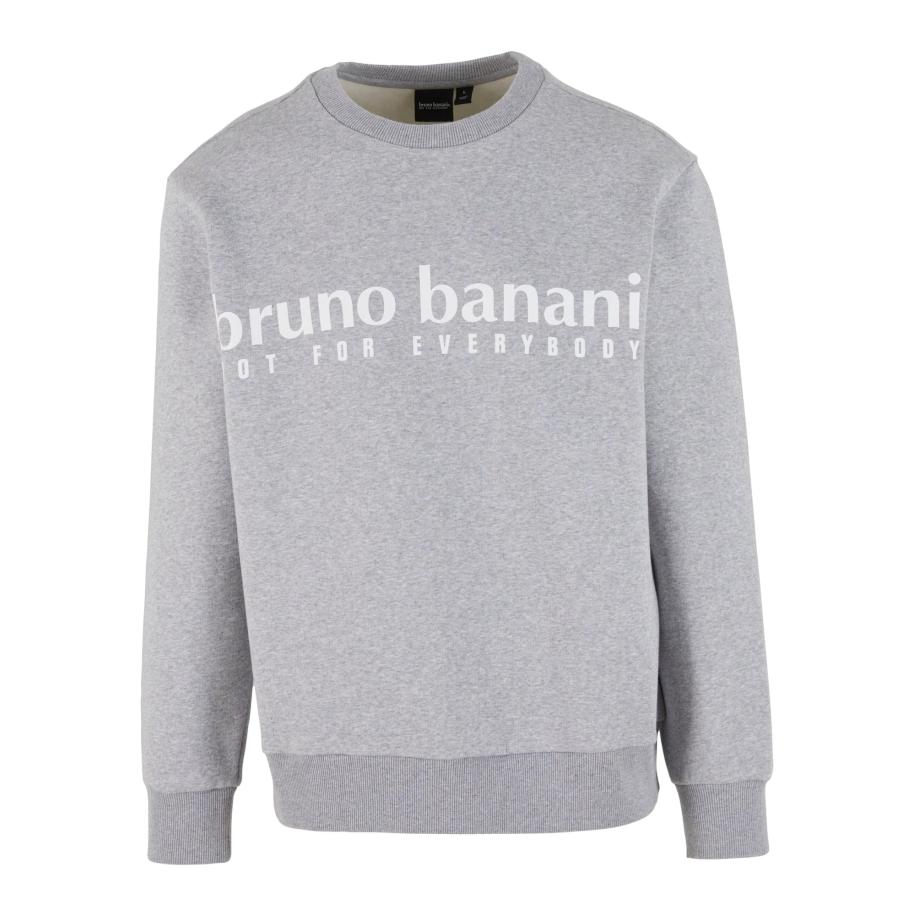 Bruno Banani Bruno Banani Sweatshirt lichtgrijs / wit -