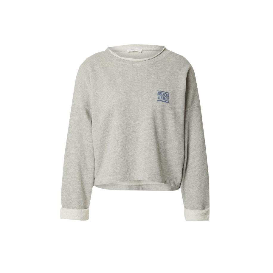 American Vintage AMERICAN VINTAGE Sweatshirt Zofbay donkerblauw / lichtgrijs -