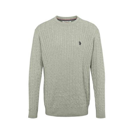 U.S. Polo Assn. U.S. POLO ASSN. Trui Mads grijs gemêleerd / zwart