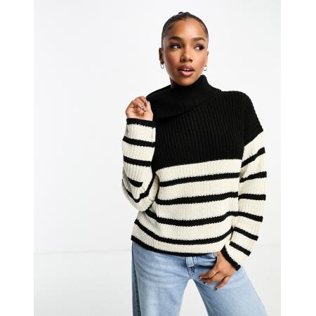 JDY Coltrui met strepen in zwart en wit