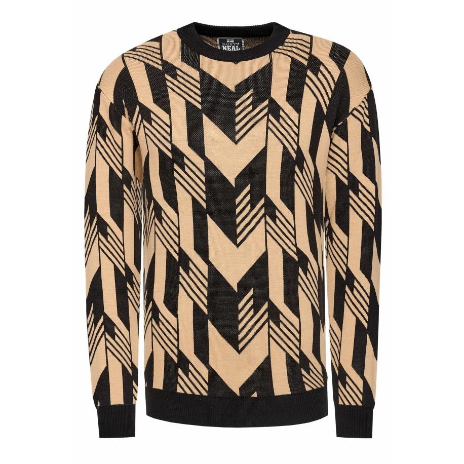 Rusty Neal Rusty Neal Trui beige / zwart -