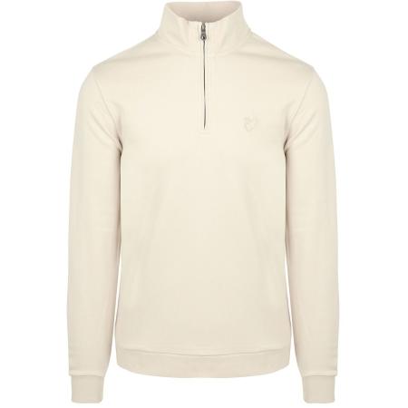 Lyle & Scott Half Zip Pullover Tonal Ecru