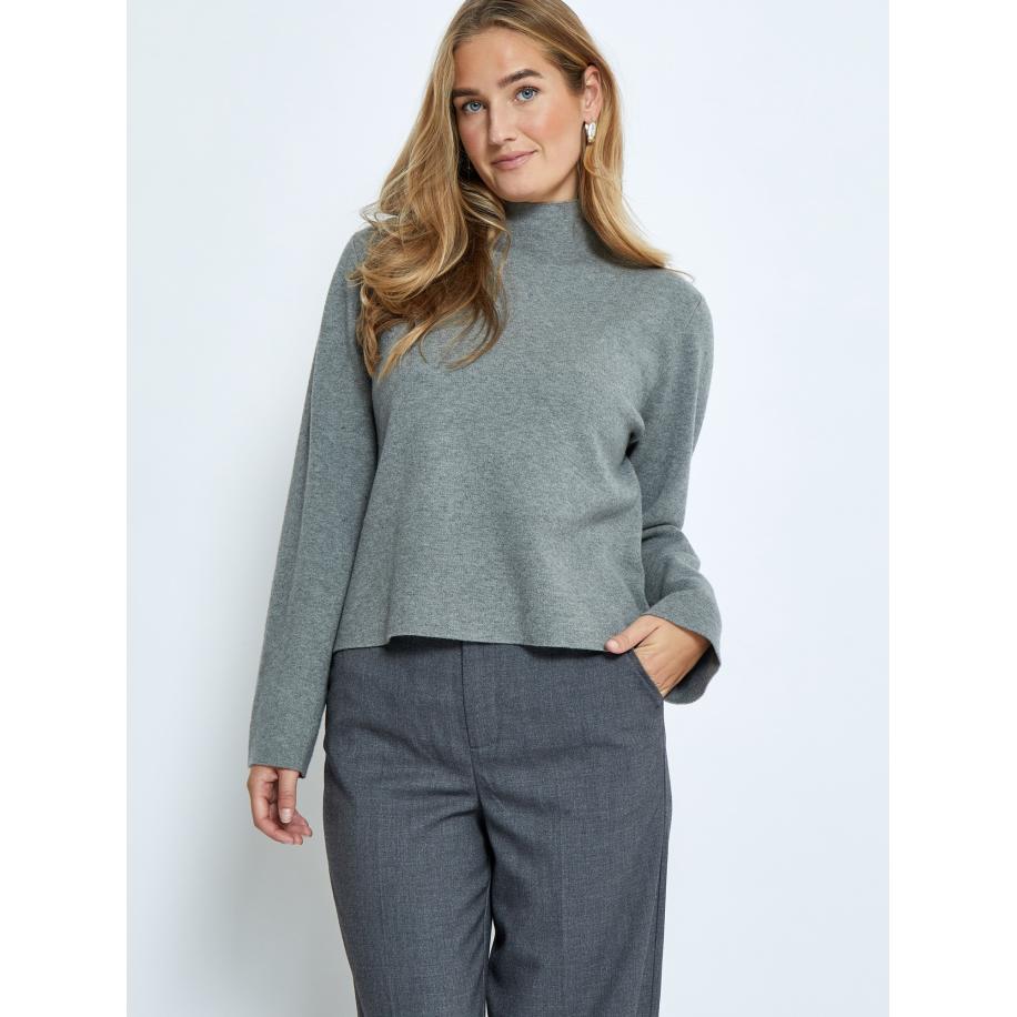 Minus minus Trui Lupi grijs gemêleerd -