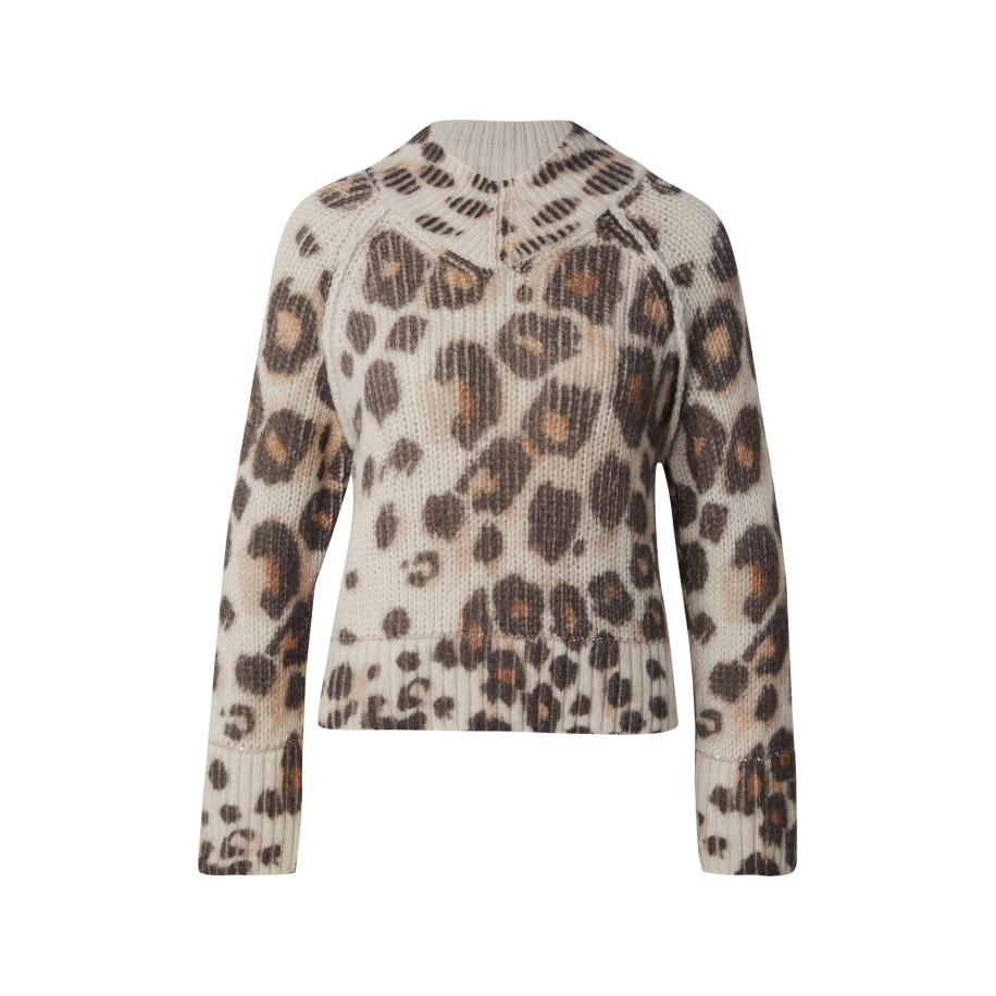 Marc Cain Marc Cain Trui cognac / donkerbruin / natuurwit -