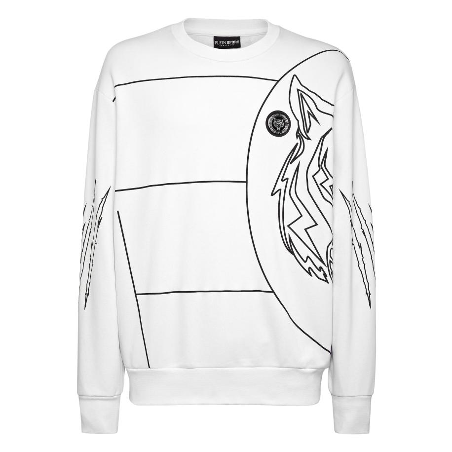 Plein Sport Plein Sport Sweatshirt Tiger donkergrijs / wit -