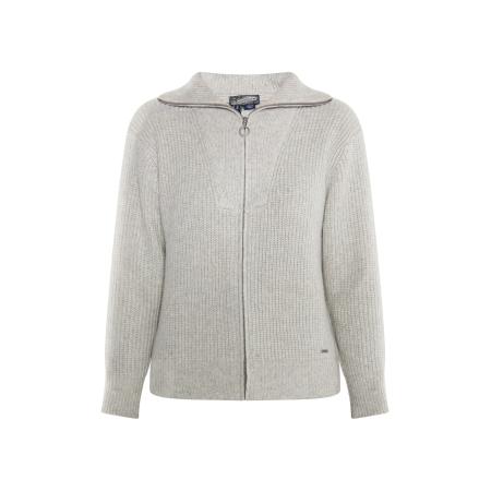 DreiMaster DreiMaster Vintage Gebreid vest lichtgrijs