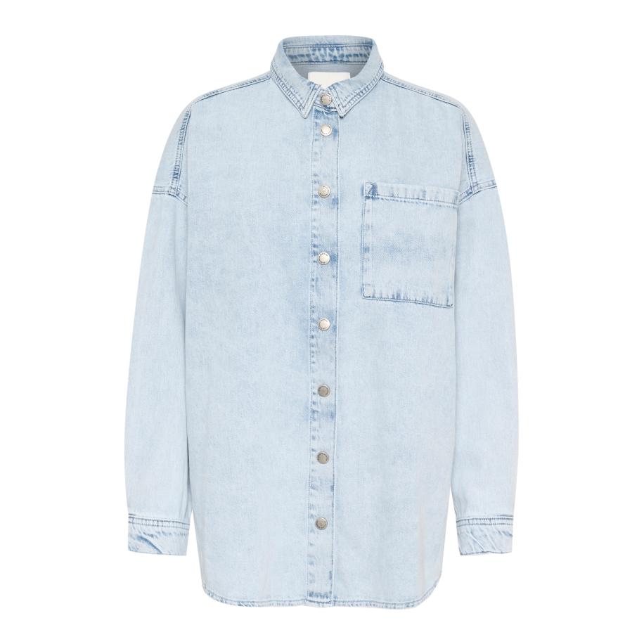 My Essential Wardrobe My Essential Wardrobe Blouse MaloMW blauw denim -