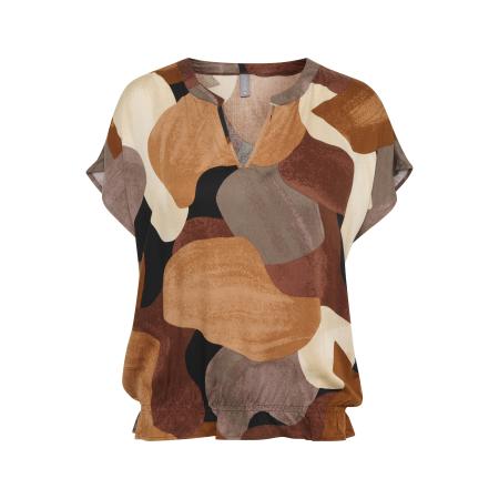 Culture CULTURE Blouse CU Dana crème / bruin / karamel / chocoladebruin